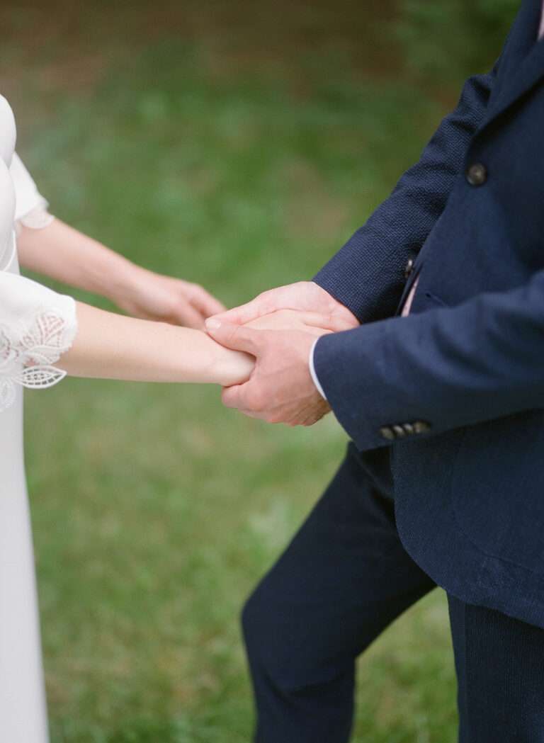 Bride and Groom portraits from a private estate wedding captured on film northeast of Columbus, Ohio