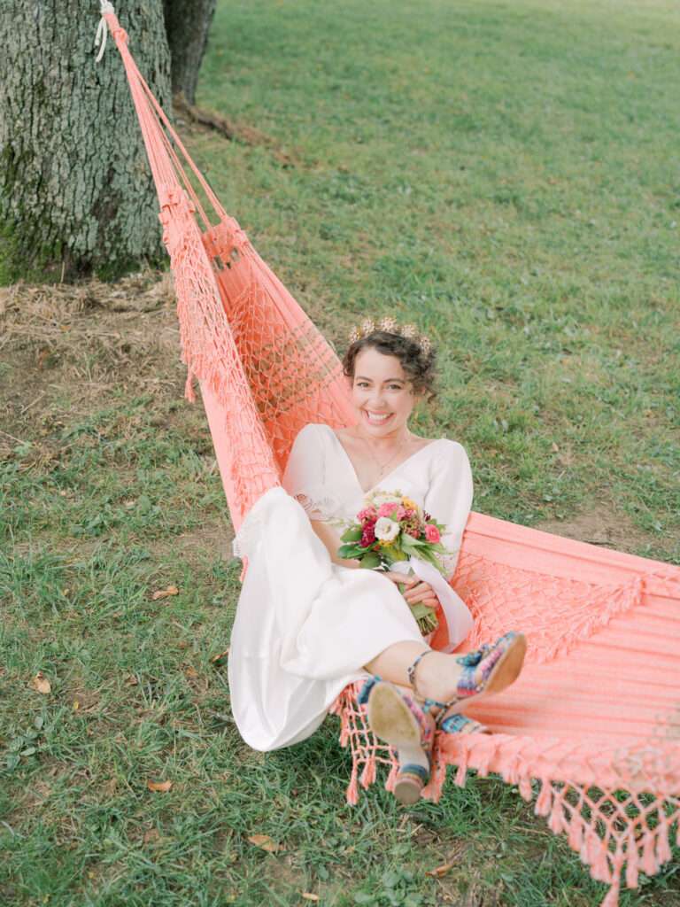 Bride and Groom photos from a farm wedding captured on film at a private estate in Northeast Ohio