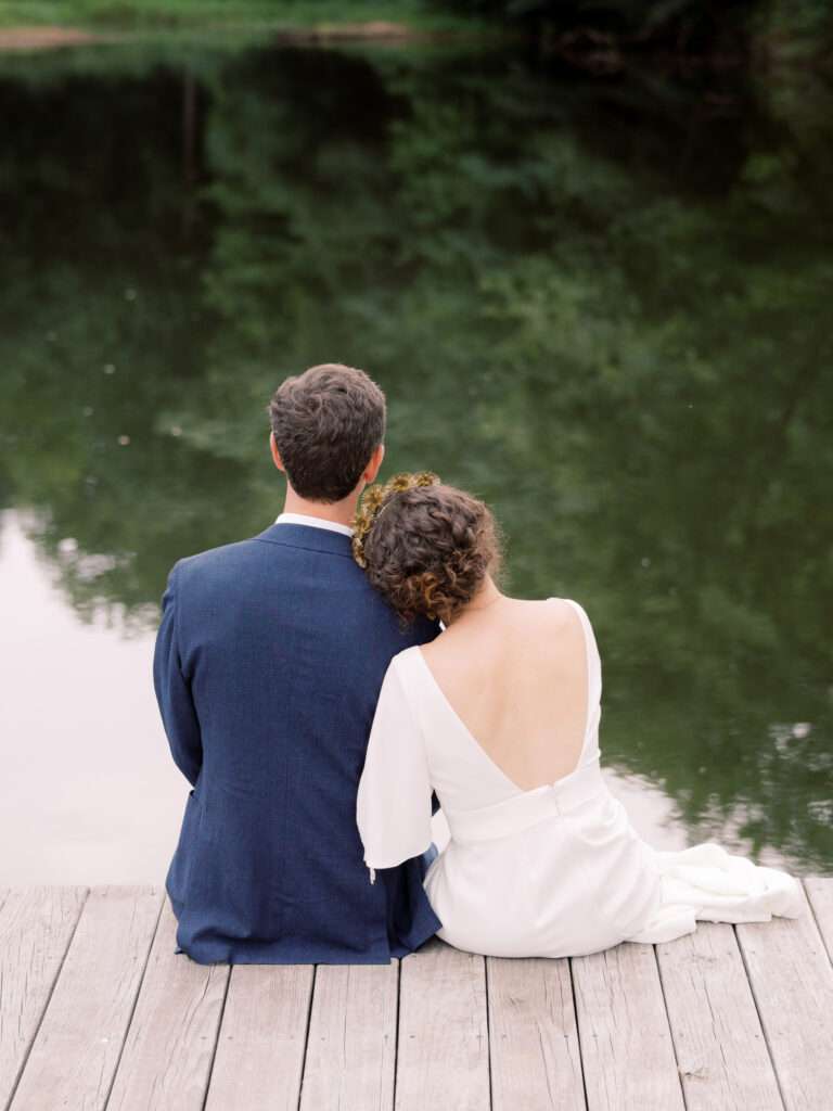 Bride and Groom portraits from a private estate wedding captured on film northeast of Columbus, Ohio