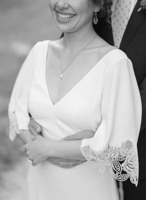 Bride and Groom photos from a farm wedding captured on film at a private estate in Northeast Ohio