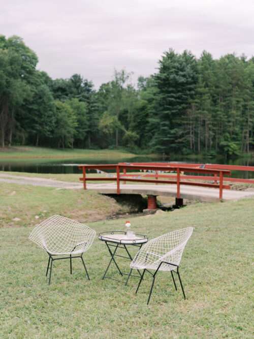 Tented wedding reception photos from a farm wedding on a private estate in Northeast Ohio