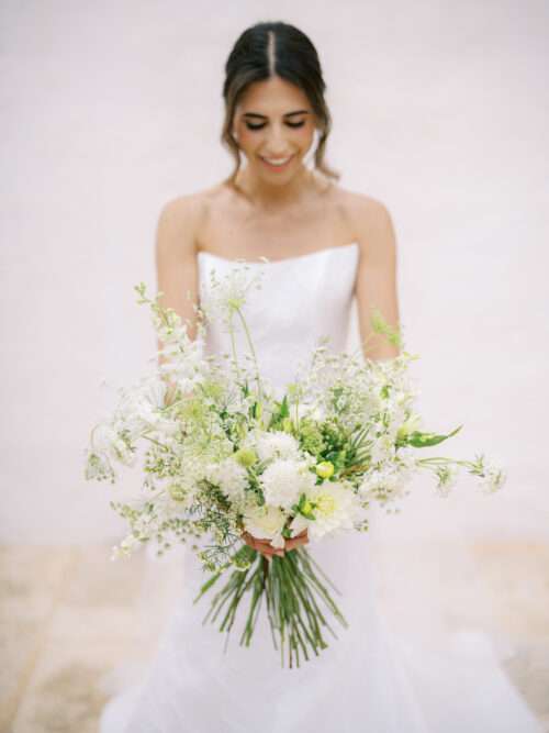 Bridal portraits from a Masseria Parco della Grava wedding in Puglia, Italy