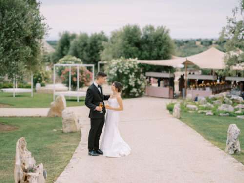 Bride and groom portraits from a Masseria Parco della Grava wedding in Puglia, Italy