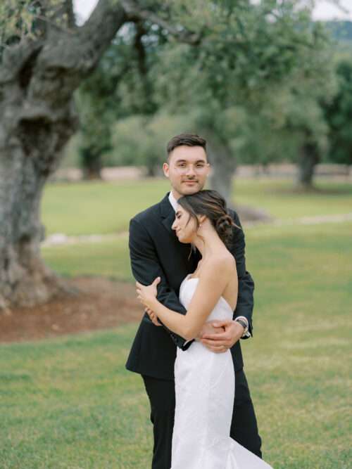 Bride and groom portraits from a Masseria Parco della Grava wedding in Puglia, Italy