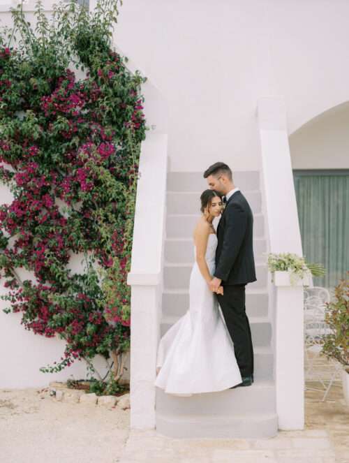 Bride and groom portraits from a Masseria Parco della Grava wedding in Puglia, Italy