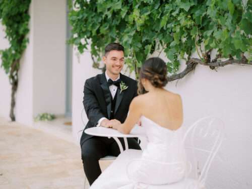 Bride and groom portraits from a Masseria Parco della Grava wedding in Puglia, Italy