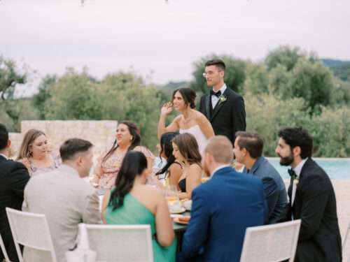 Puglia, Italy destination wedding reception at Masseria Parco della Grava