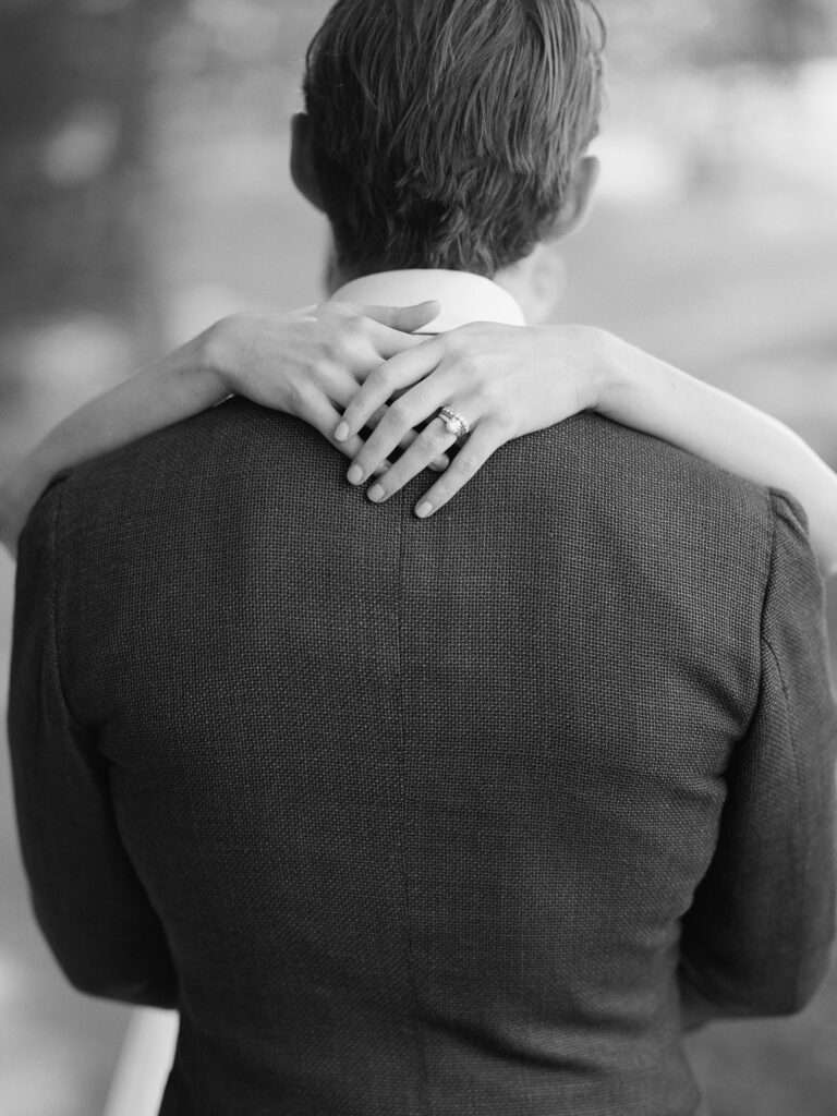 Bride and Groom portraits from an August wedding at Kirtland Country Club