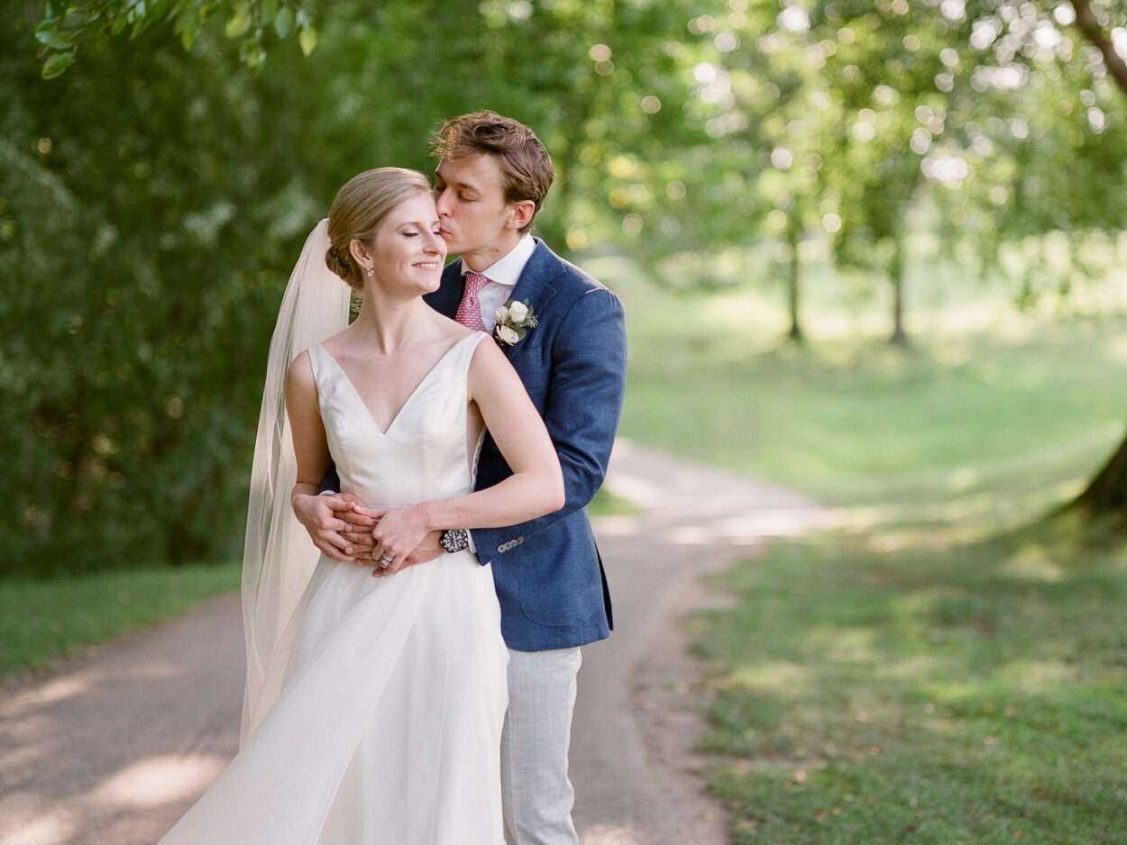 Bride and Groom portraits from an August wedding at Kirtland Country Club