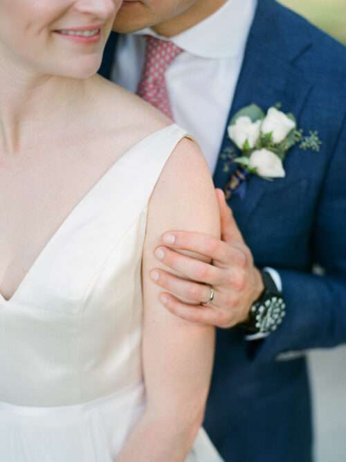 Bride and Groom portraits from an August wedding at Kirtland Country Club