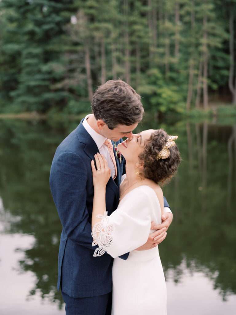 Bride and Groom portraits from a private farm wedding outside Columbus