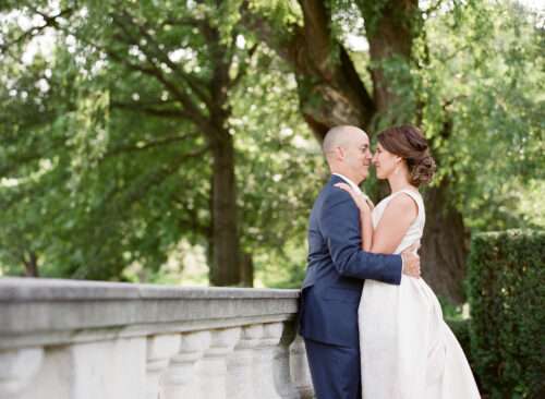 Bride and Groom portraits at Case Western Reserve University and the Cleveland Museum of Art