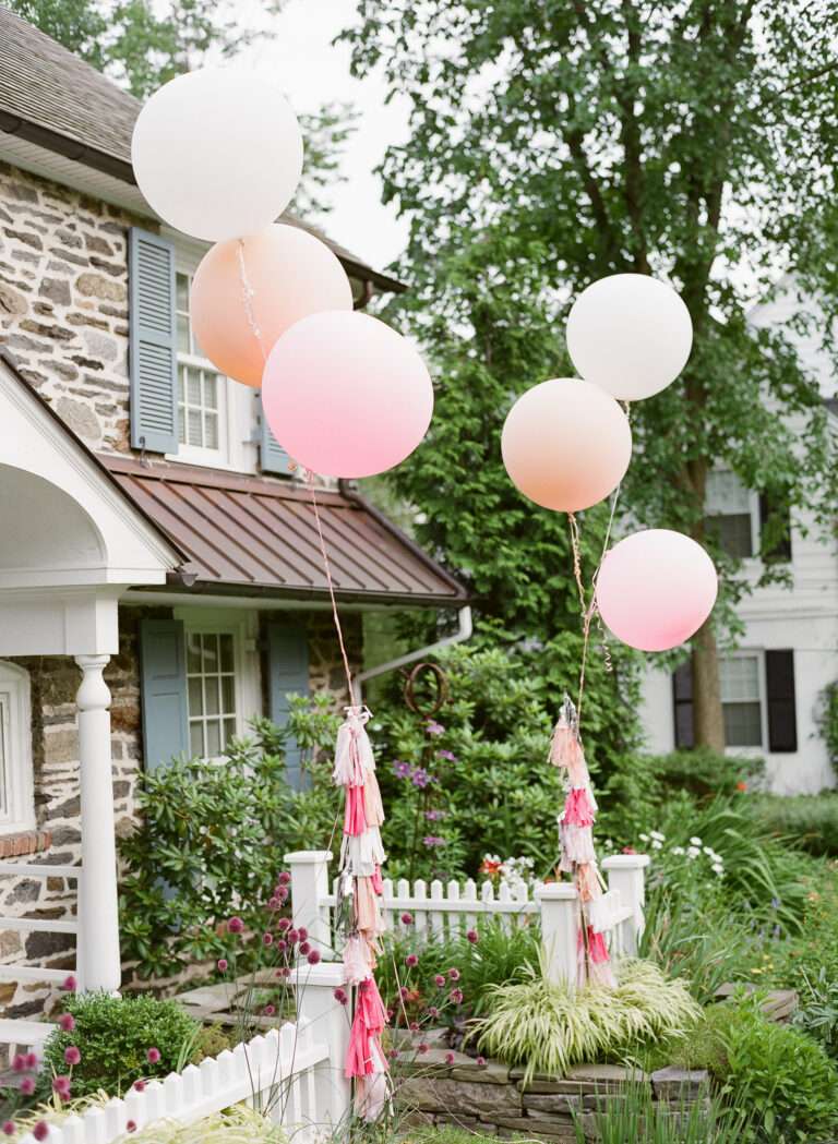 Backyard wedding reception from a small wedding at a private residence in Shaker Heights, Ohio