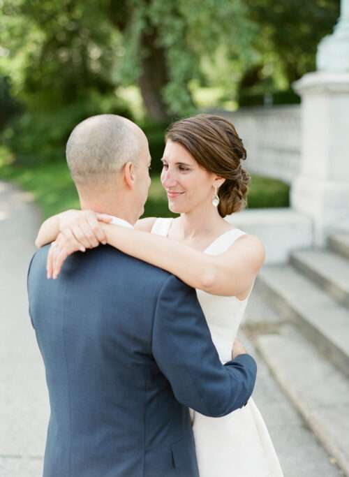 Bride and Groom portraits at Case Western Reserve University and the Cleveland Museum of Art