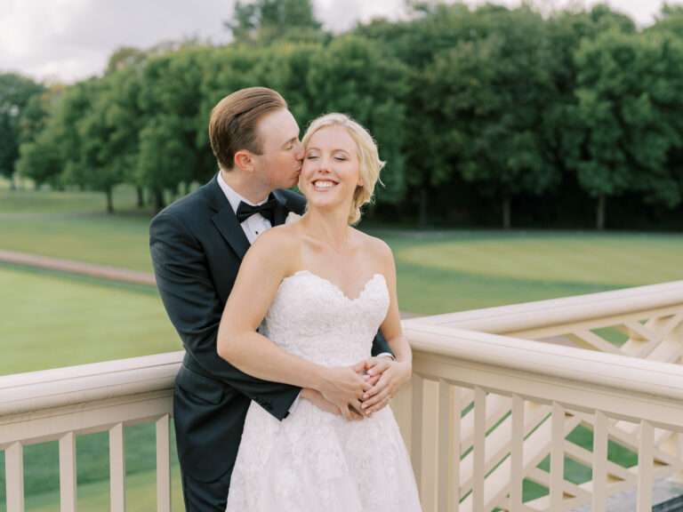 New Albany Country Club wedding photos from a small, intimate late summer wedding