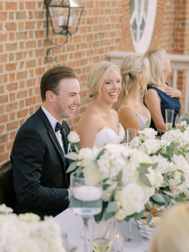 New Albany Country Club wedding photos from a small, intimate late summer wedding 