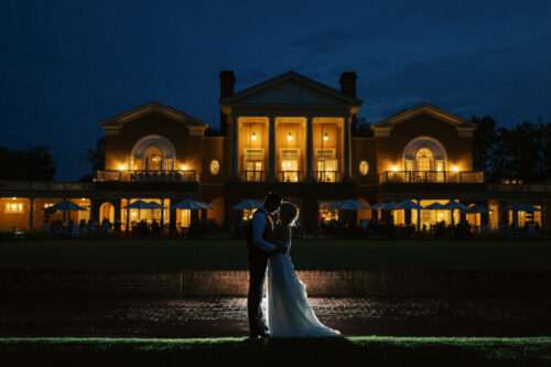 New Albany Country Club wedding photos from a small, intimate late summer wedding 