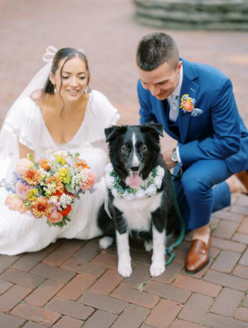 Natural and organic summer wedding photos filled with bold colors at the Club at Hillbrook in Chagrin Falls, Ohio