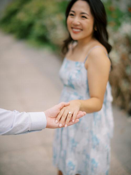 Columbus, Ohio engagement photos at Schiller Park, German Vilalge, and Capitol Square by Columbus, Ohio wedding photographer Hunter Photographic.