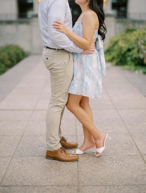 Columbus, Ohio engagement photos at Schiller Park, German Vilalge, and Capitol Square by Columbus, Ohio wedding photographer Hunter Photographic.