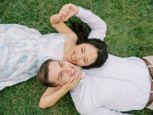 Columbus, Ohio engagement photos at Schiller Park, German Vilalge, and Capitol Square by Columbus, Ohio wedding photographer Hunter Photographic.