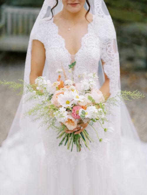 Rural Society at Warwick Farm wedding photos in summer garden style near Mount Vernon, Ohio