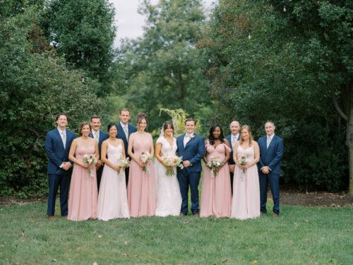 Rural Society at Warwick Farm wedding photos in summer garden style near Mount Vernon, Ohio