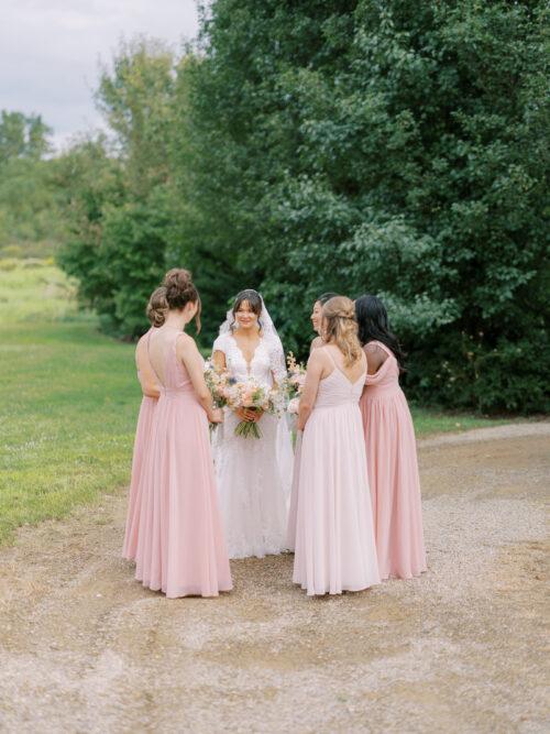 Rural Society at Warwick Farm wedding photos in summer garden style near Mount Vernon, Ohio