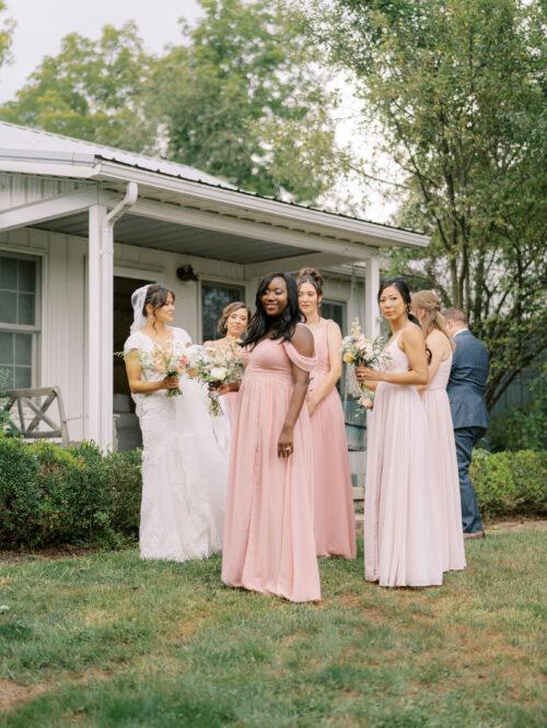 Rural Society at Warwick Farm wedding photos in summer garden style near Mount Vernon, Ohio