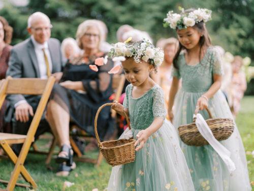 Rural Society at Warwick Farm wedding photos in summer garden style near Mount Vernon, Ohio