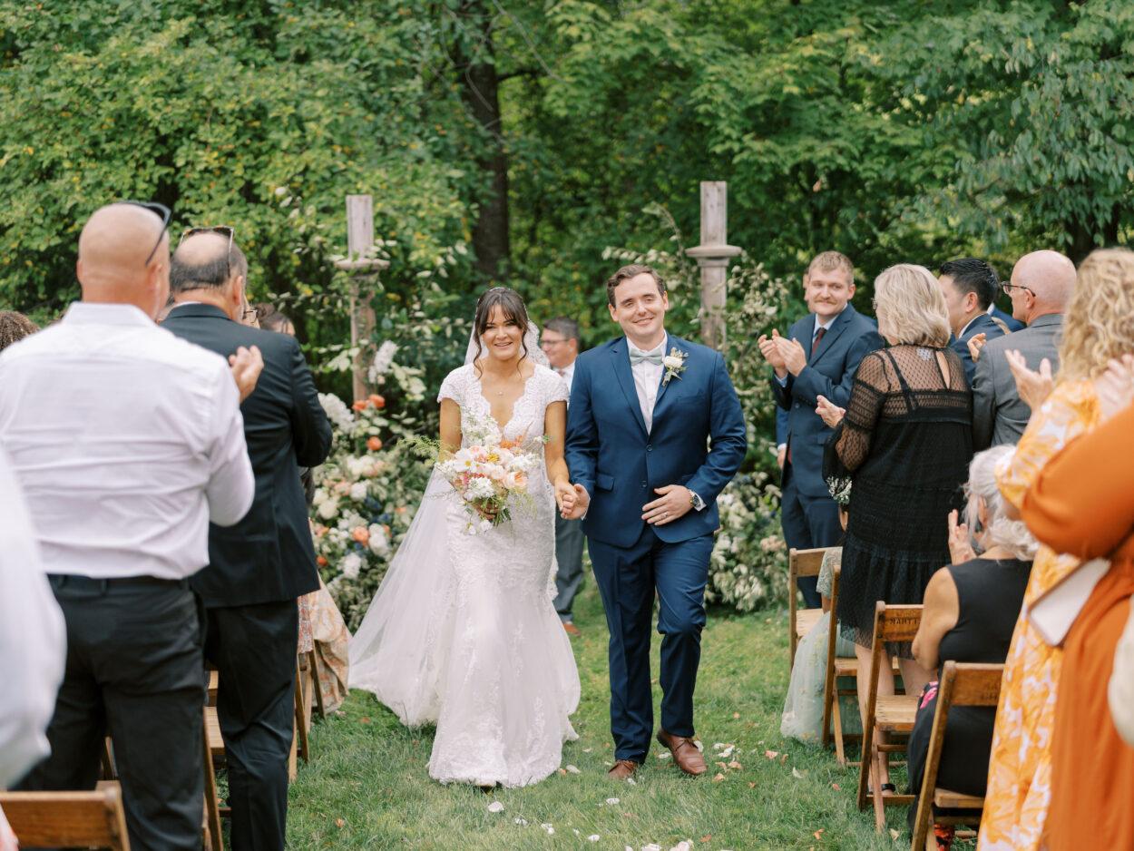 Rural Society at Warwick Farm wedding photos in summer garden style near Mount Vernon, Ohio