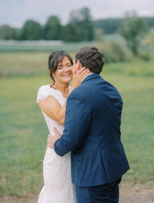 Rural Society at Warwick Farm wedding photos in summer garden style near Mount Vernon, Ohio